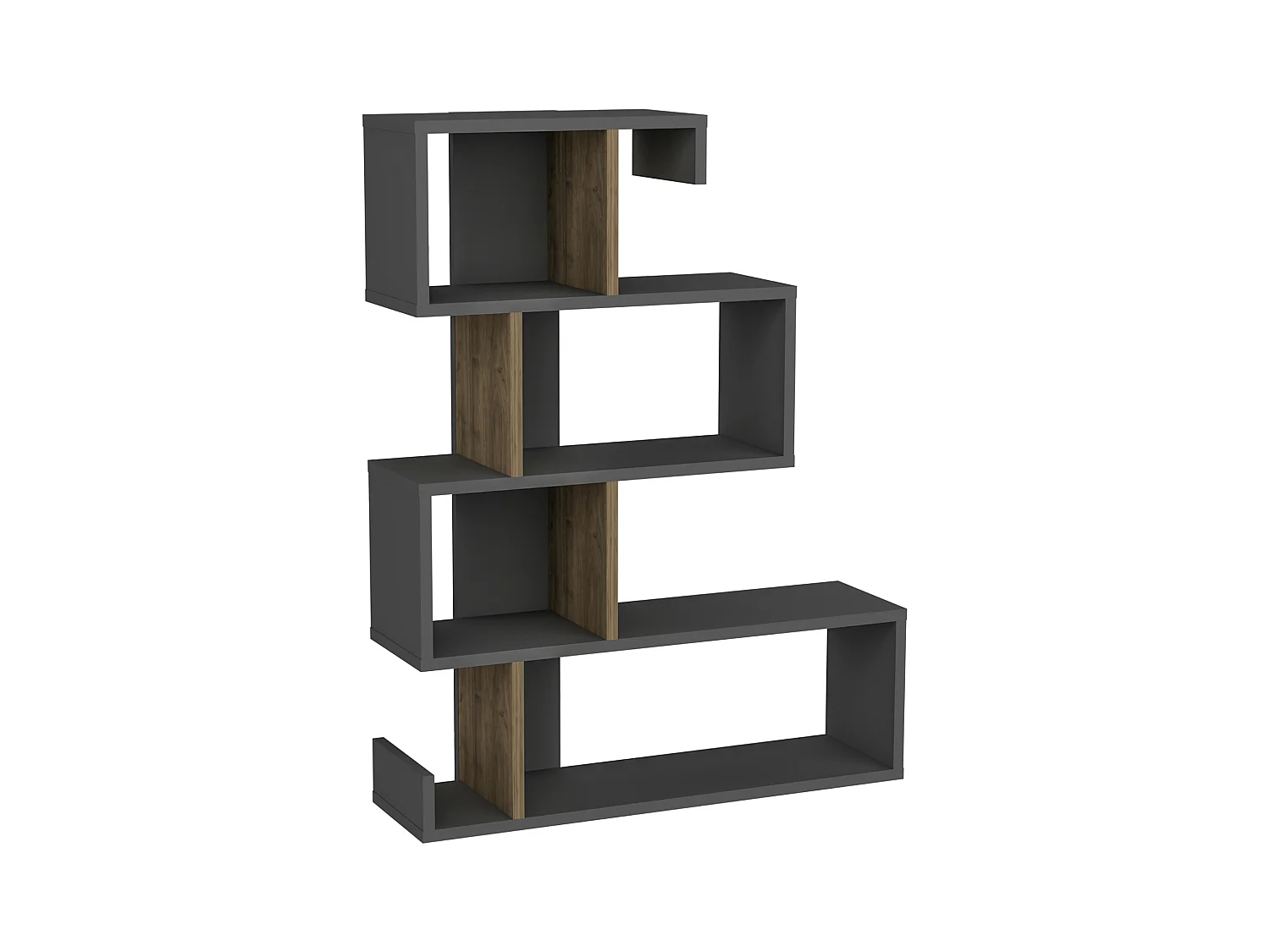 Libreria ARES- antracite/noce, 80x103,8x23,8