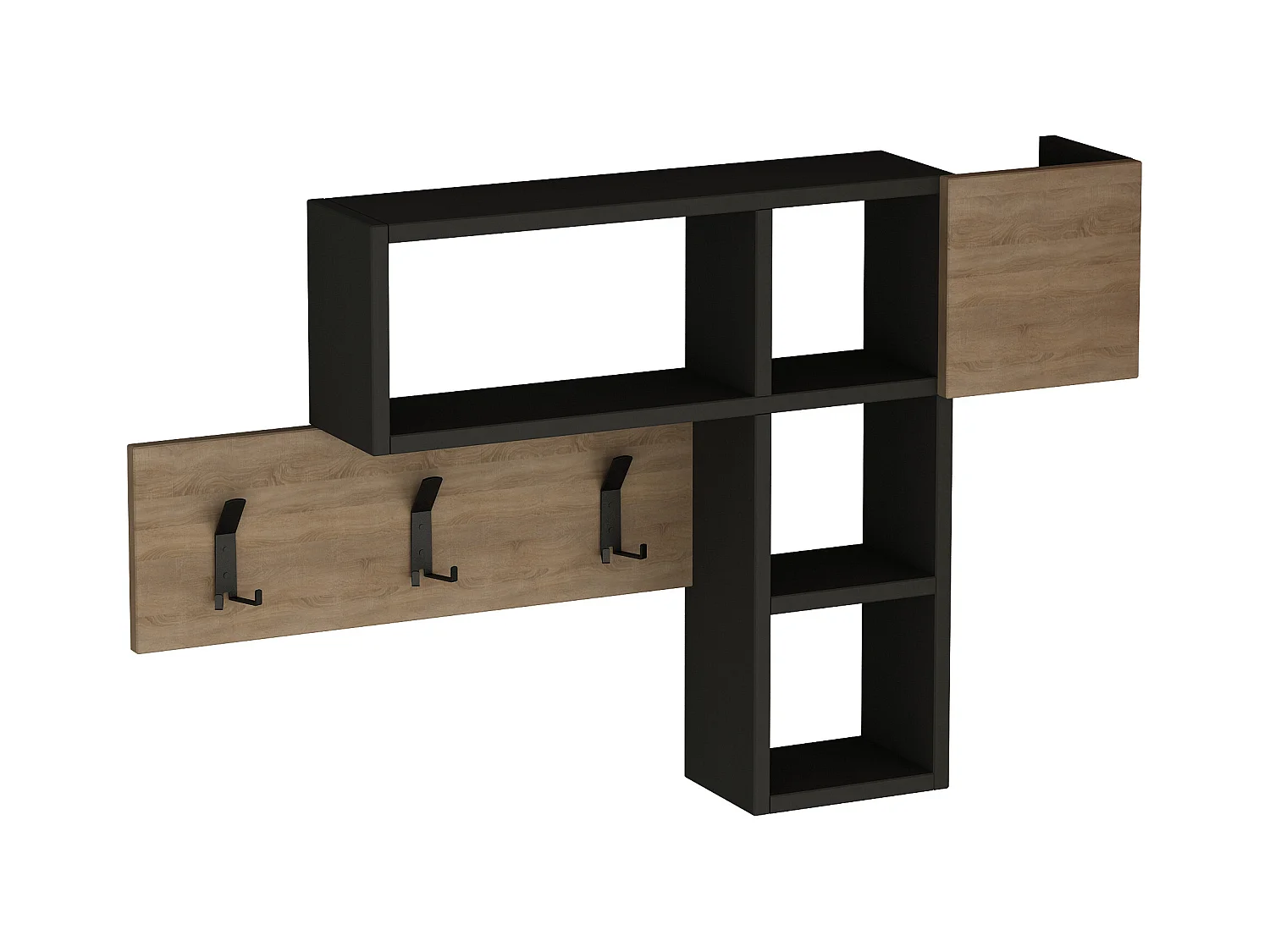 Porte-manteau mural GAME -Blanc, 99X61X15