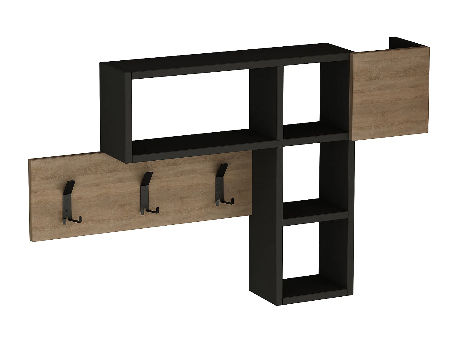 Wandgarderobe GAME -Weiß, 99X61X15