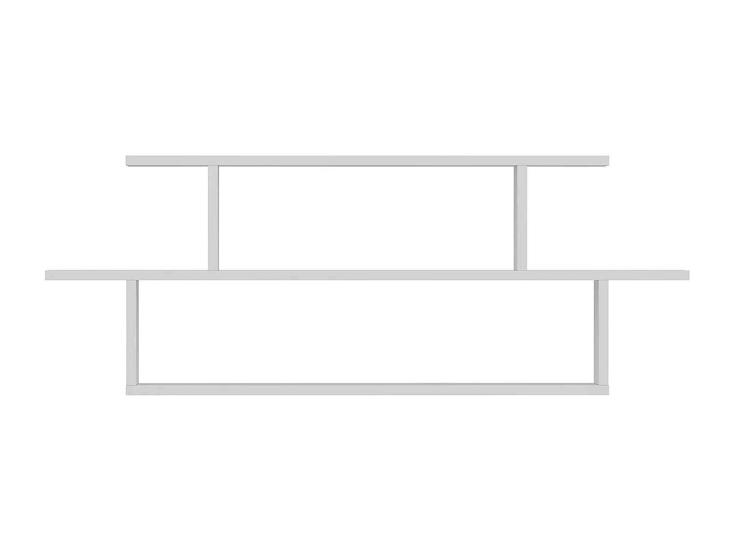 Wall Shelf SENECA- Weiß, 120x44,6x14,6