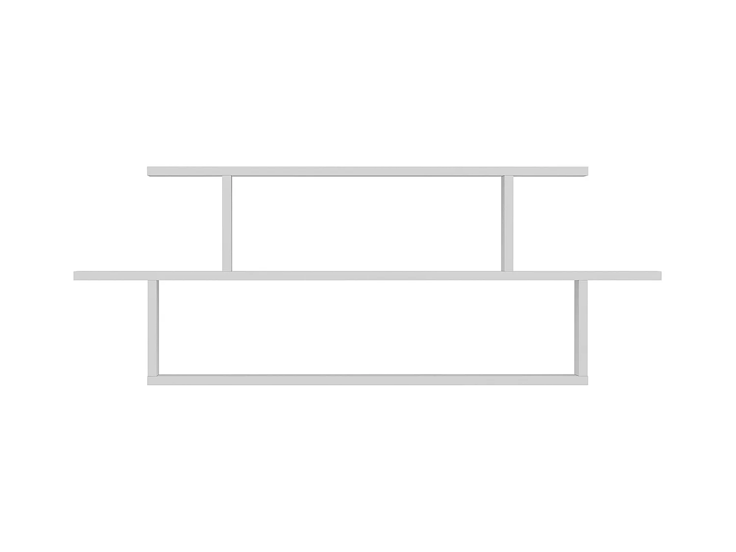 Etagère murale SENECA- Blanc, 120x44,6x14,6