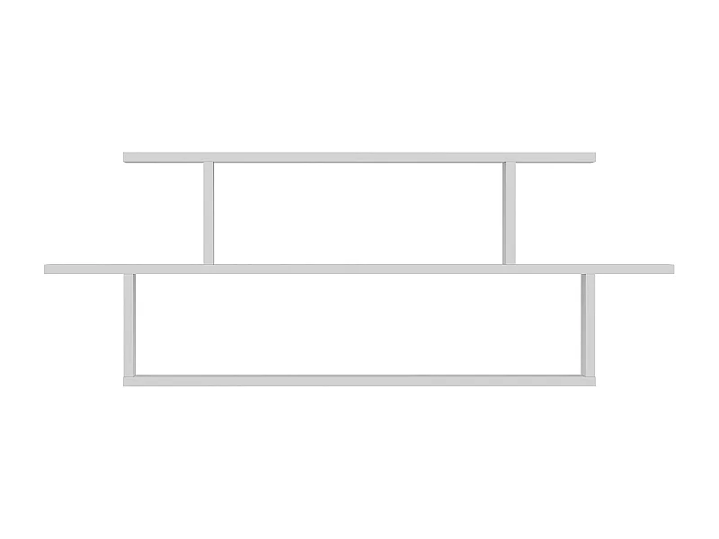 Etagère murale SENECA- Blanc, 120x44,6x14,6