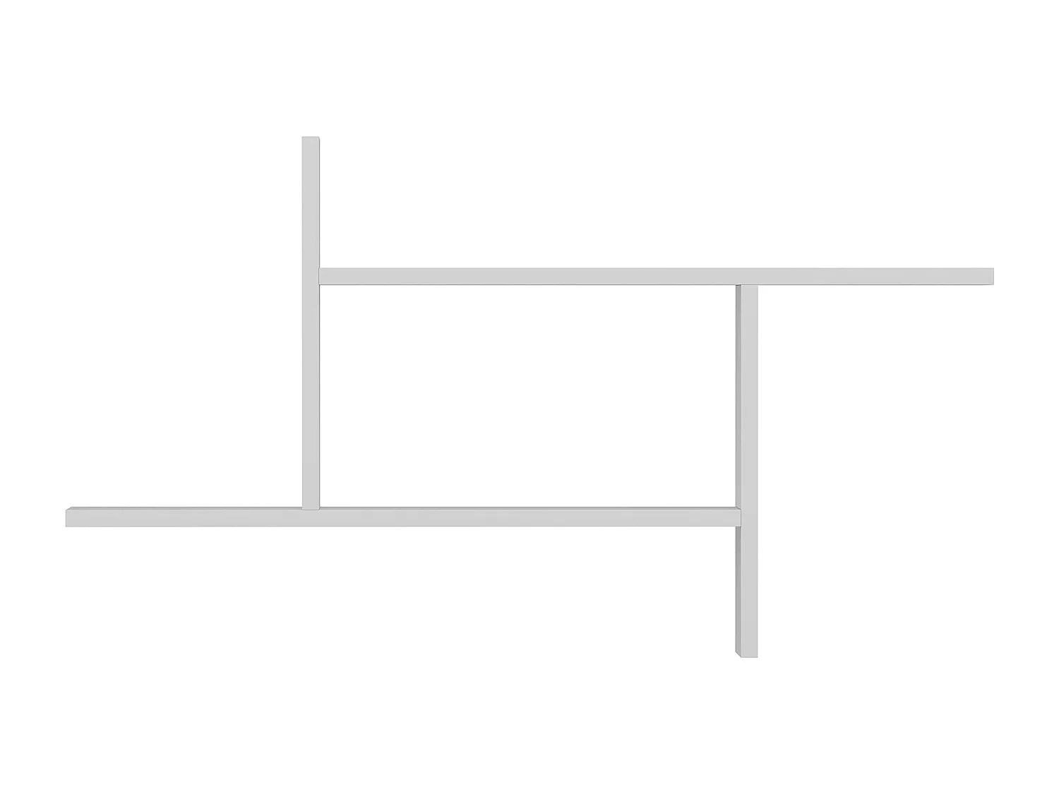 Etagère murale RYAN - blanc, 99x55x14