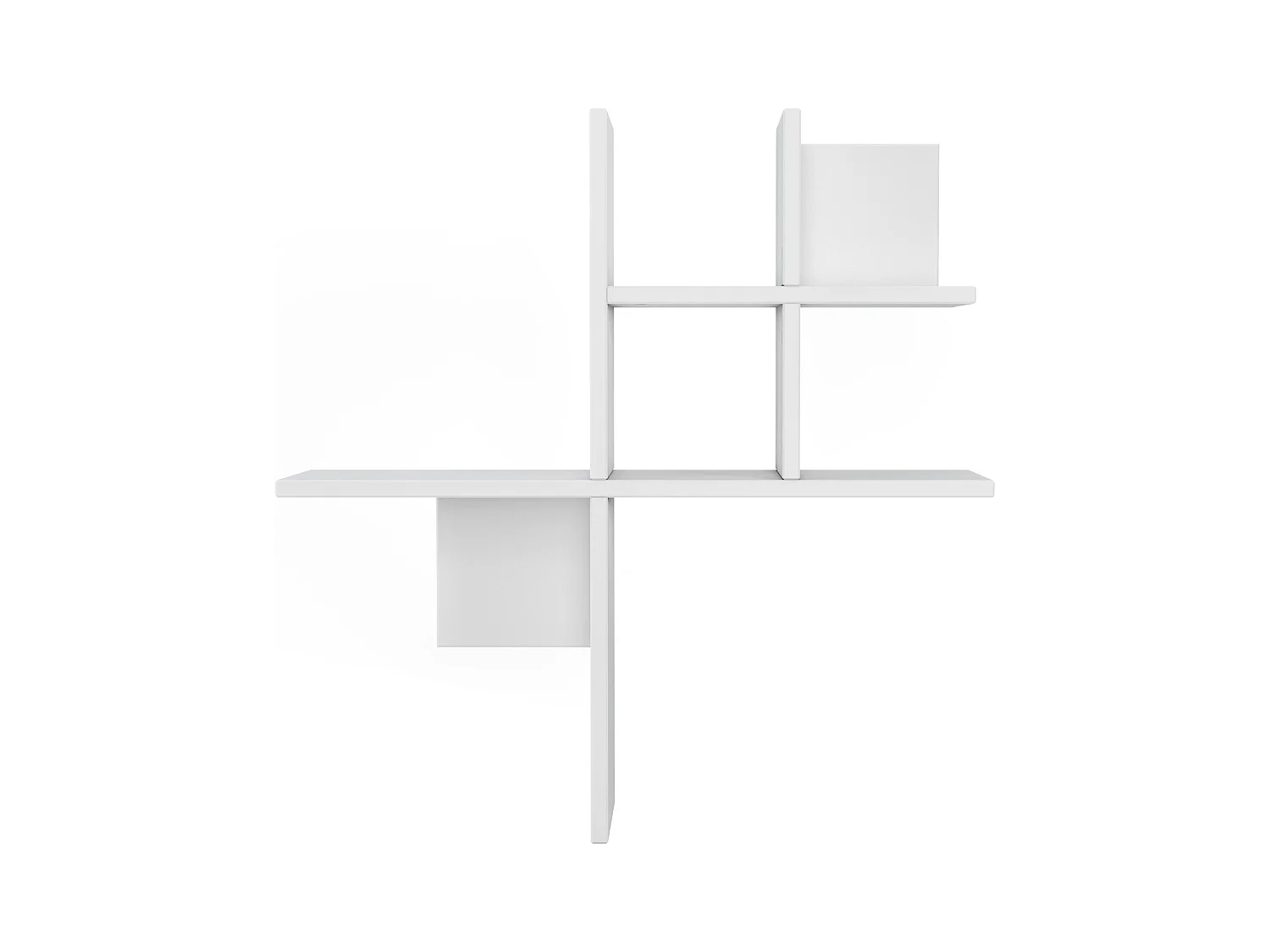 Wandregal BALANCE-Weiß, 74x75x22