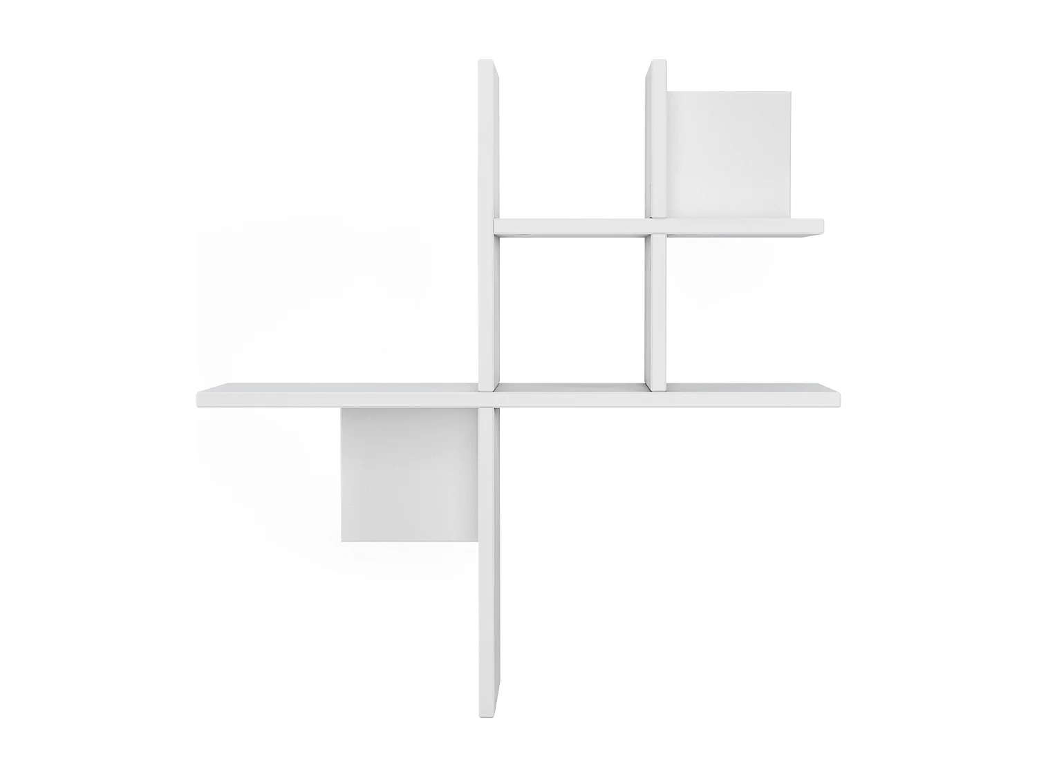 Wandregal BALANCE-Weiß, 74x75x22