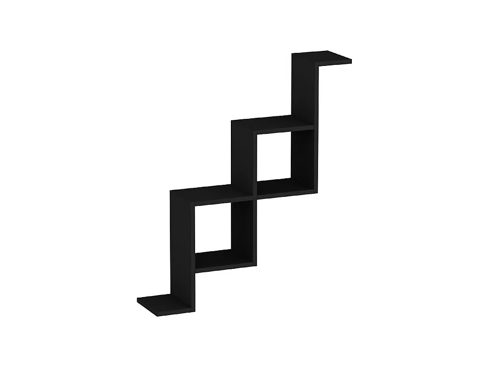 Wandregal NEMESIS-Schwarz,84x96x22