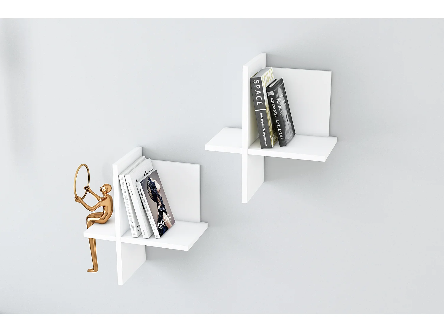 Wandregal DIANA-Weiß,26x45x22