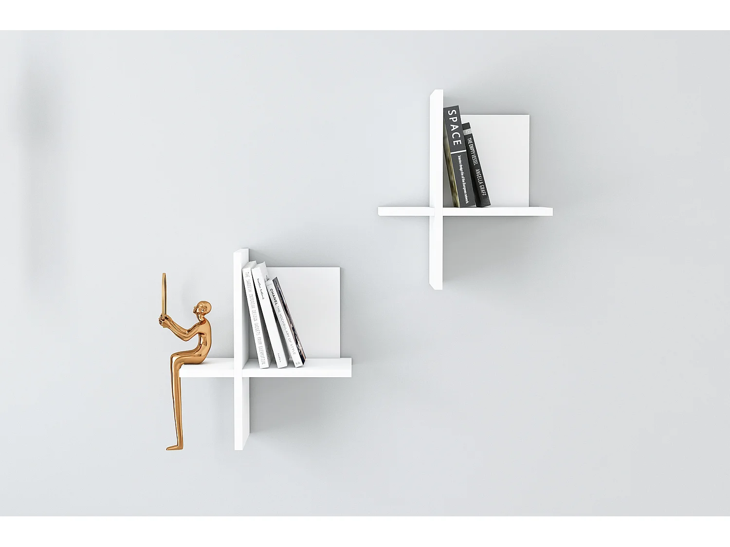 Wandregal DIANA-Weiß,26x45x22