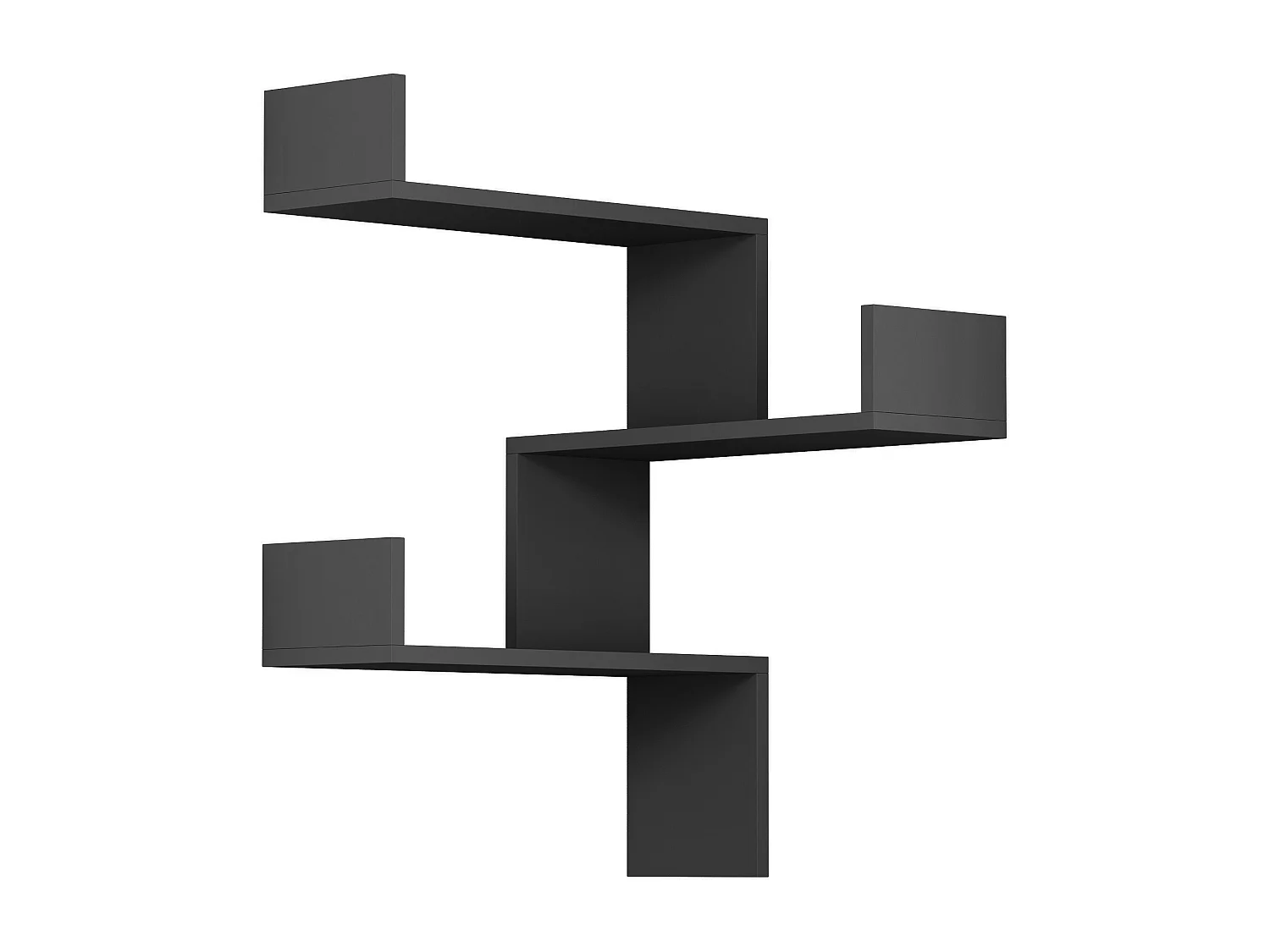 Etagère d'angle LUKSA - anthracite, 60x90x22