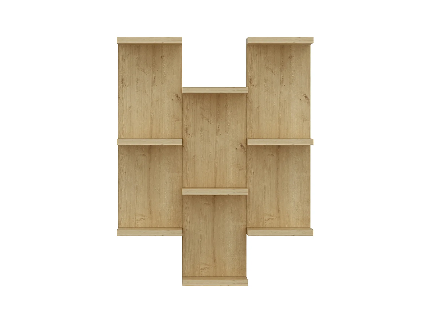 Etagère murale TEXAS chêne, 58,8x74,1x21,4