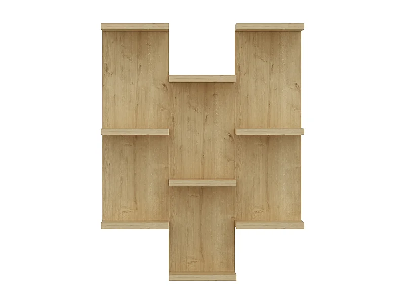 Etagère murale TEXAS chêne, 58,8x74,1x21,4