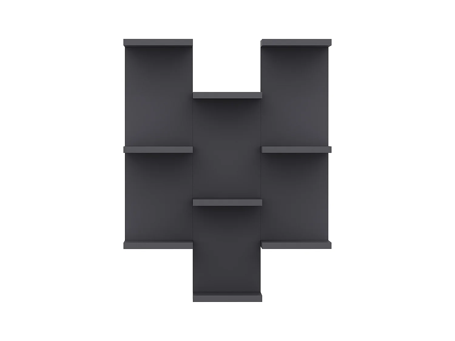 Etagère murale TEXAS - anthracite, 58,8x74,1x21,4