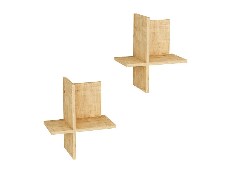 Mensola a muro DIANA-colori naturali chiari, 26x45x22