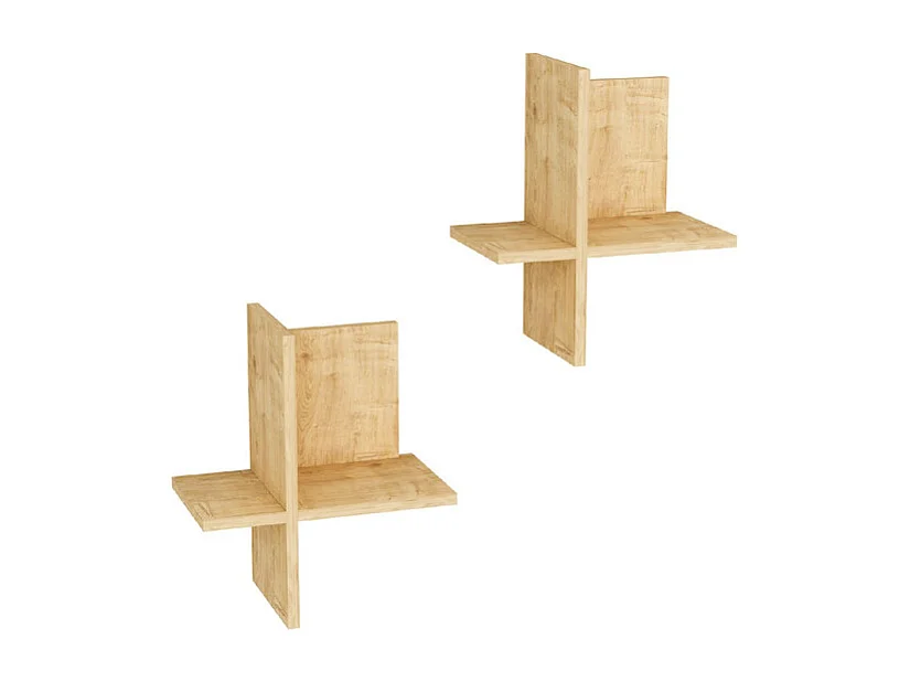 Étagère murale DIANA-couleurs naturelles claires, 26x45x22