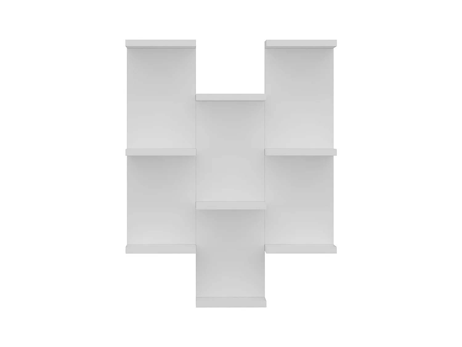 Etagère Murale TEXAS- Blanc - Blanc, 58,8x74,1x21,4