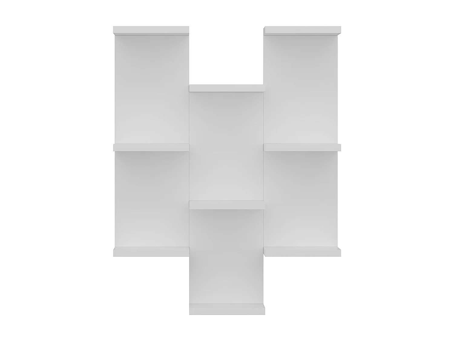 Etagère Murale TEXAS- Blanc - Blanc, 58,8x74,1x21,4