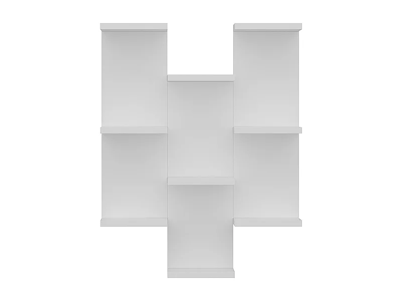 Etagère Murale TEXAS- Blanc - Blanc, 58,8x74,1x21,4