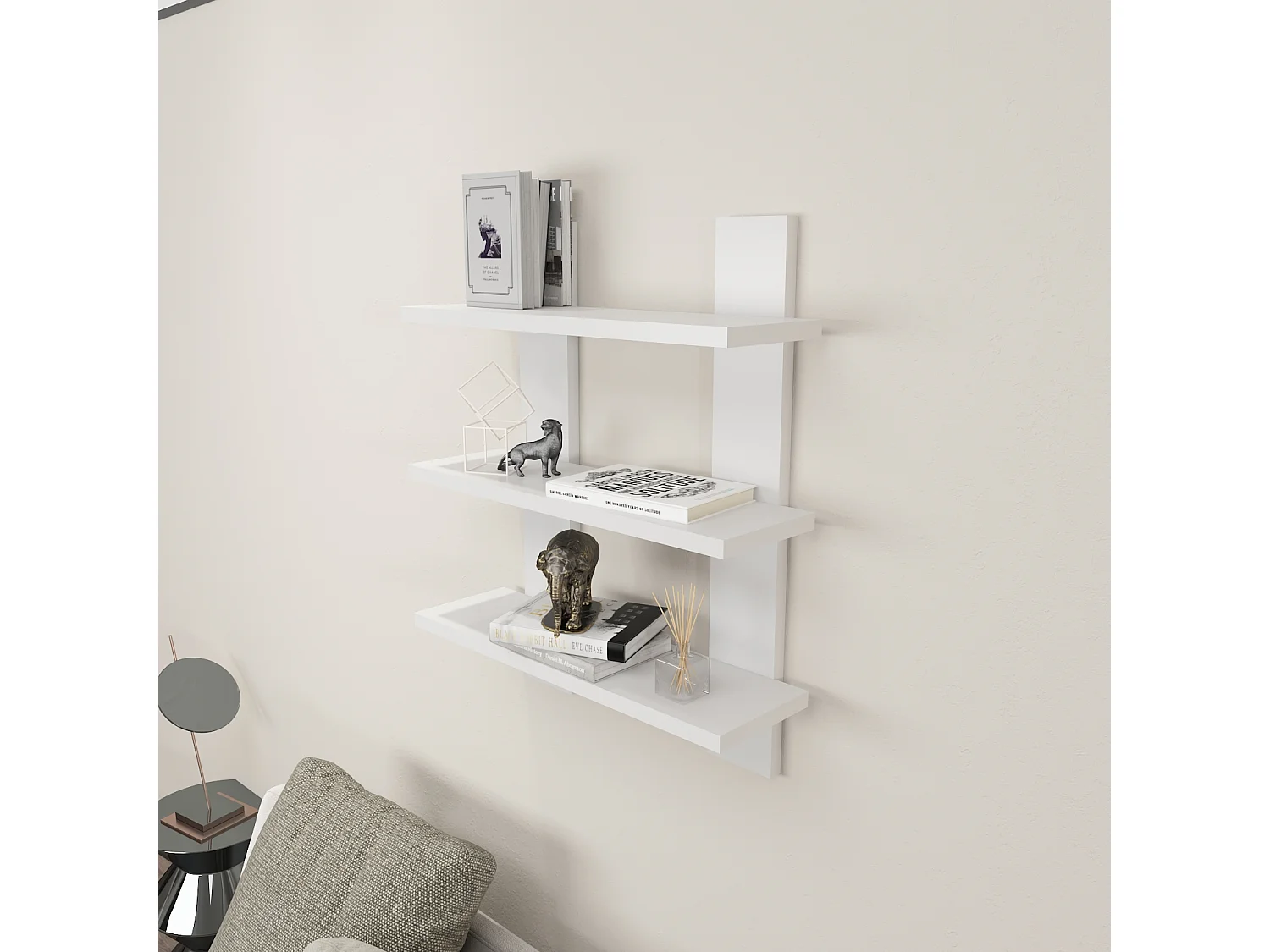 Wandregal WACO-Weiß,50x60x16