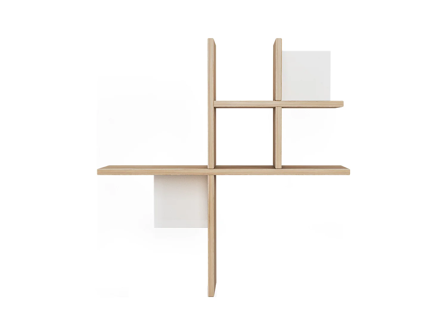 Etagère murale BALANCE marron, 74x75x22