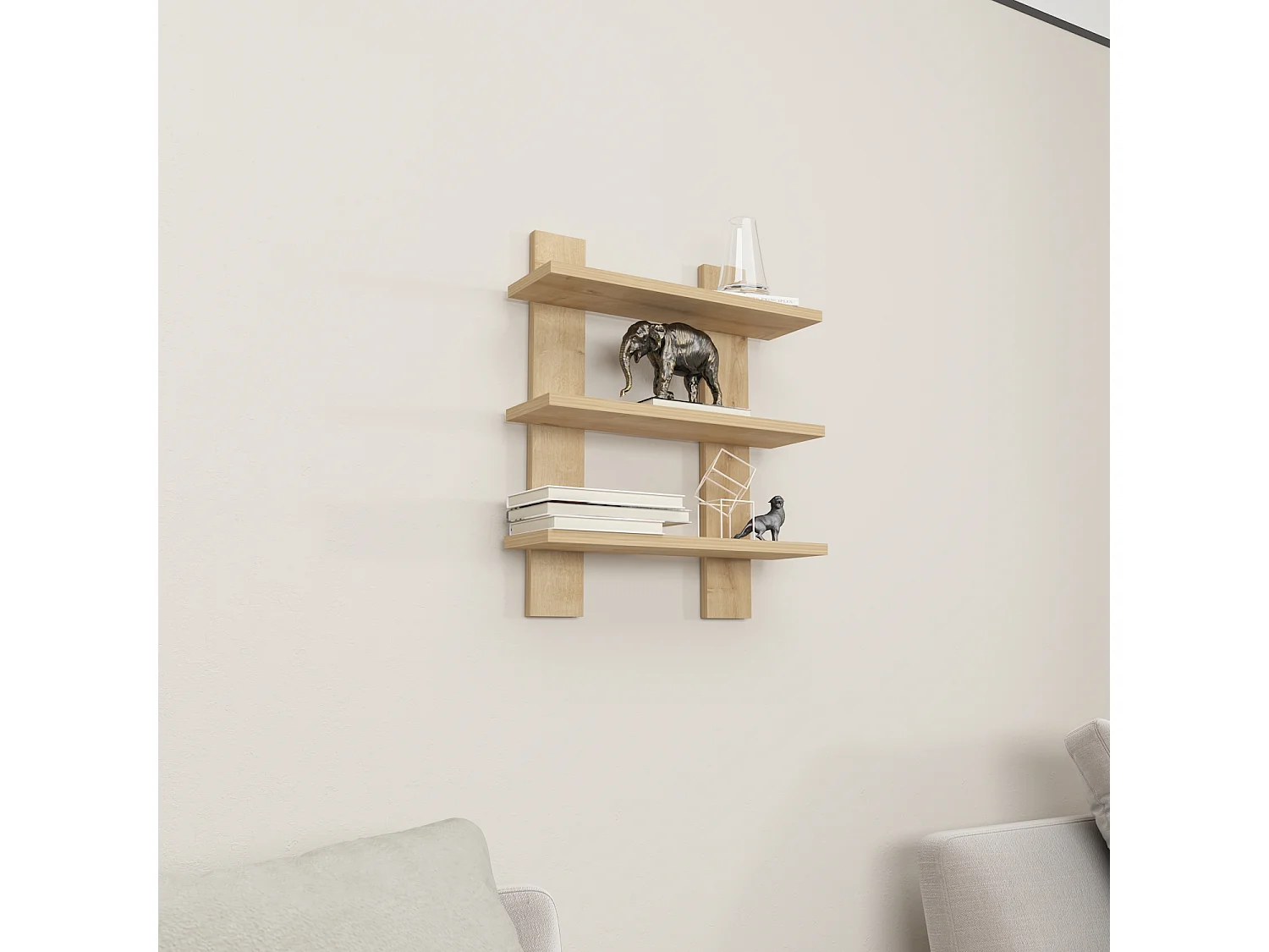 Wandregal WACO-helle Eiche,50x60x16