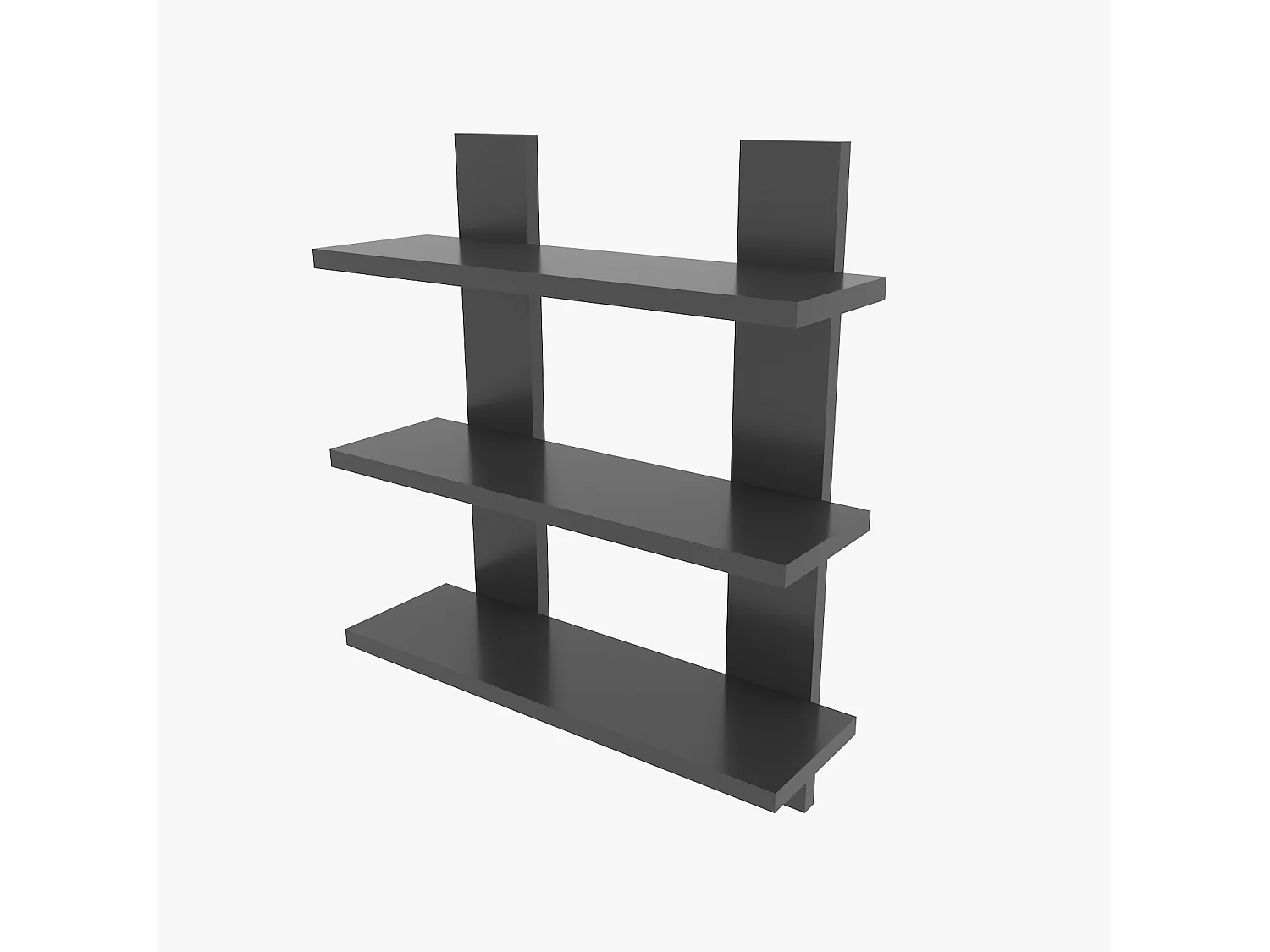 Etagère murale WACO-gris anthracite, 50x60x16