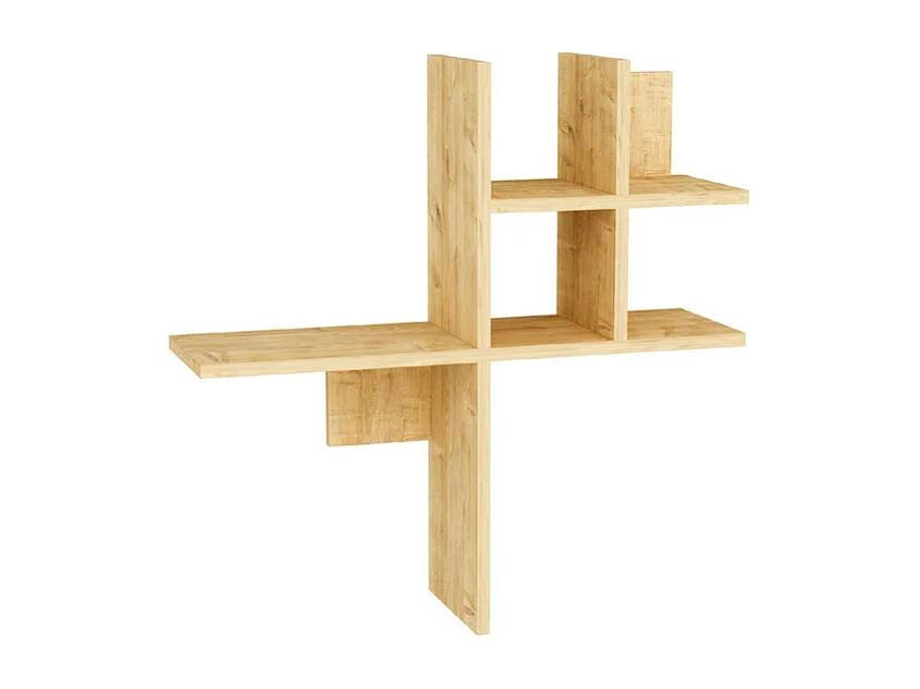 Wandregal HERMES-Naturfarben hell,73x75x22