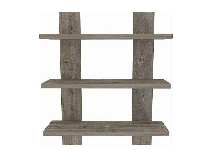 Etagère murale WACO chêne foncé, 50x60x16