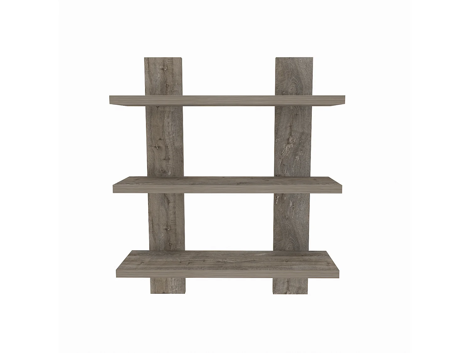 Etagère murale WACO chêne foncé, 50x60x16