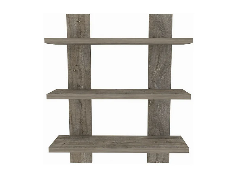Etagère murale WACO chêne foncé, 50x60x16