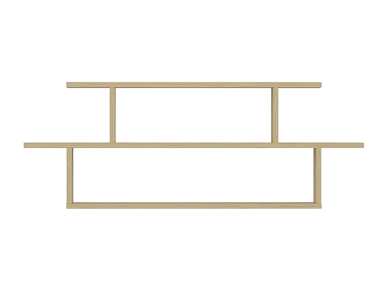Wall Shelf SENECA-  Eiche, 120x44,6x14,6