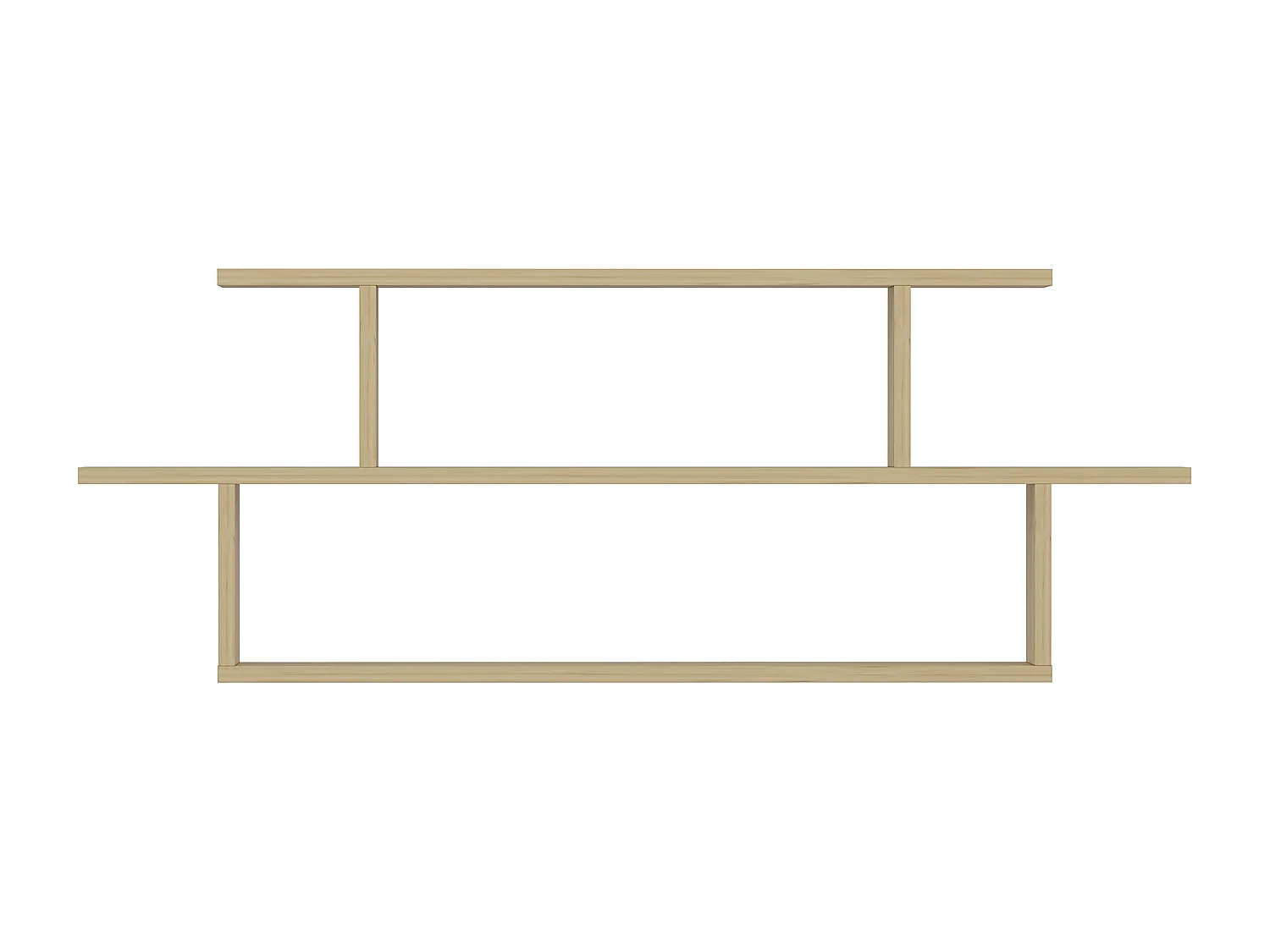 Etagère murale SENECA chêne, 120x44,6x14,6