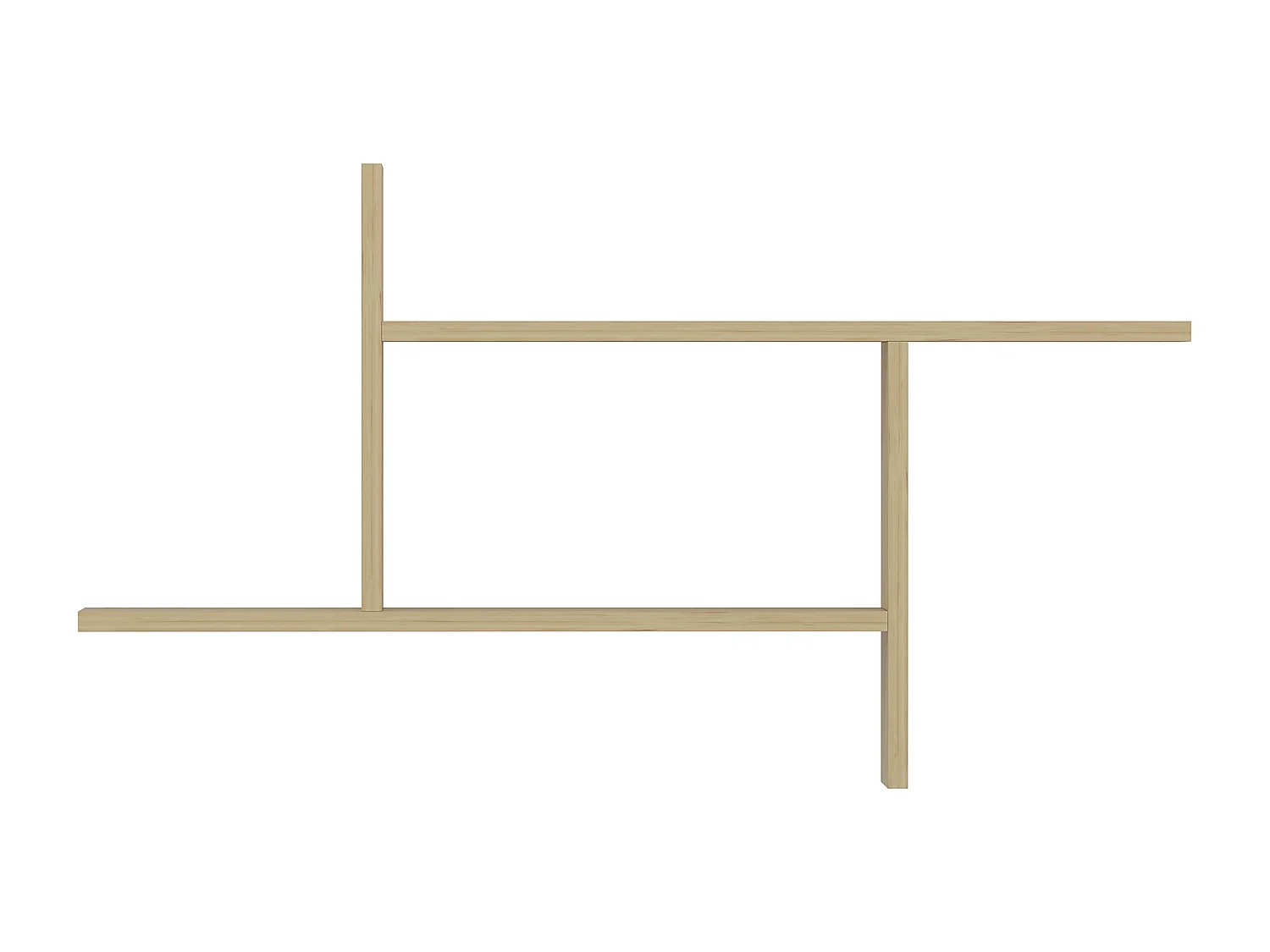 Wandregal RYAN -Braun, 99x55x14