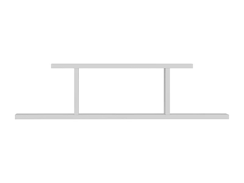 Wall Shelf ATLANTIC- Weiß - Weiß, 90x23,2x19,6