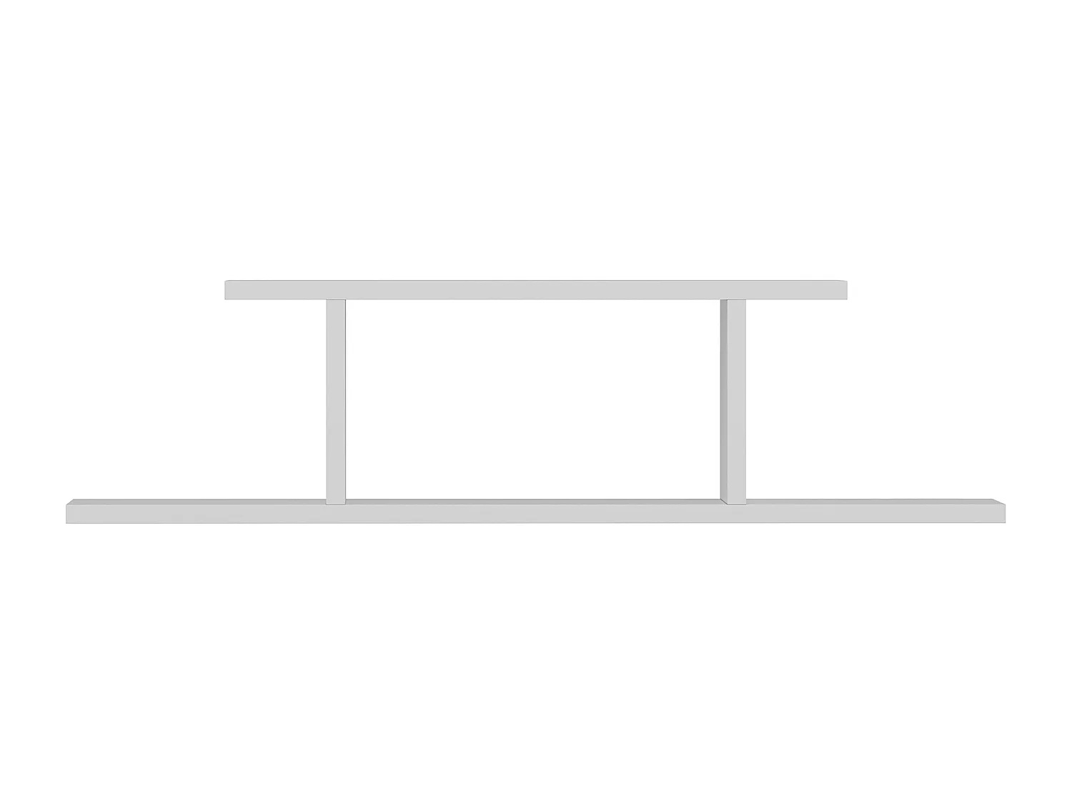 Wall Shelf ATLANTIC- Weiß - Weiß, 90x23,2x19,6