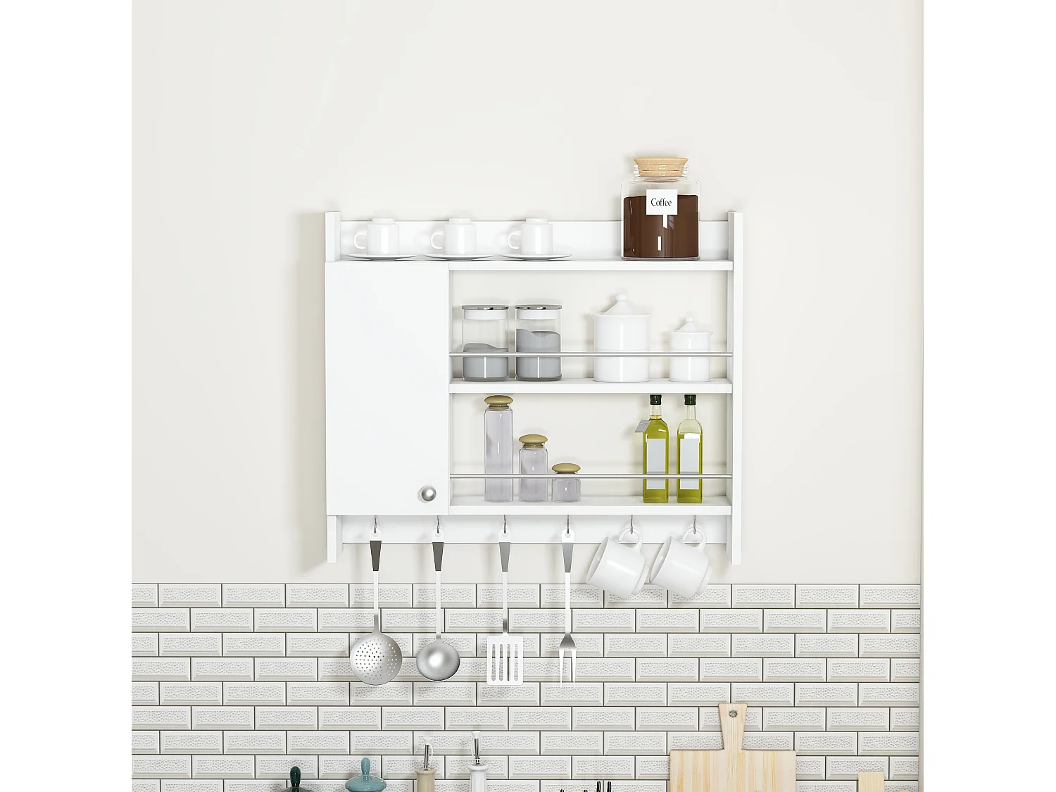 Cuisine DIONYSOS- Blanc, 72x19,6x85