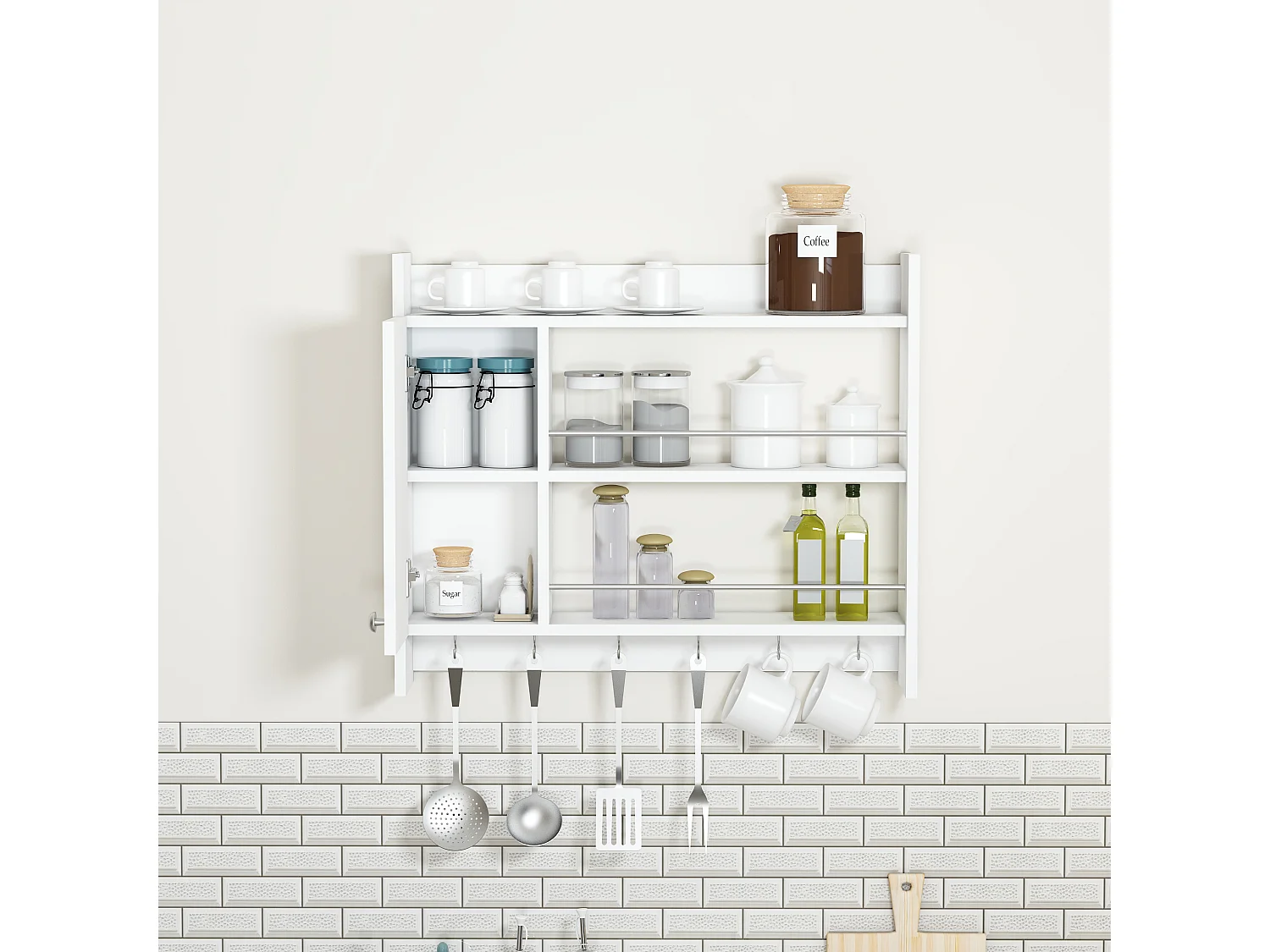 Cuisine DIONYSOS- Blanc, 72x19,6x85