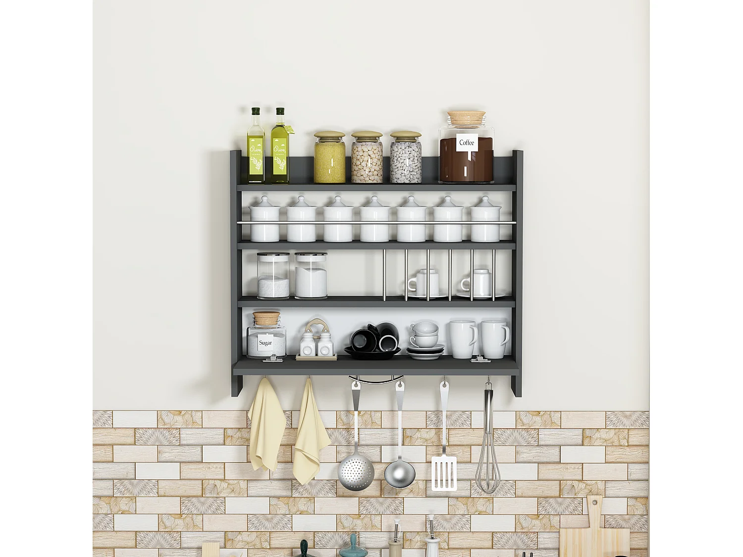 Persphone PERSEPHONE- gris anthracite, 72x19,6x85