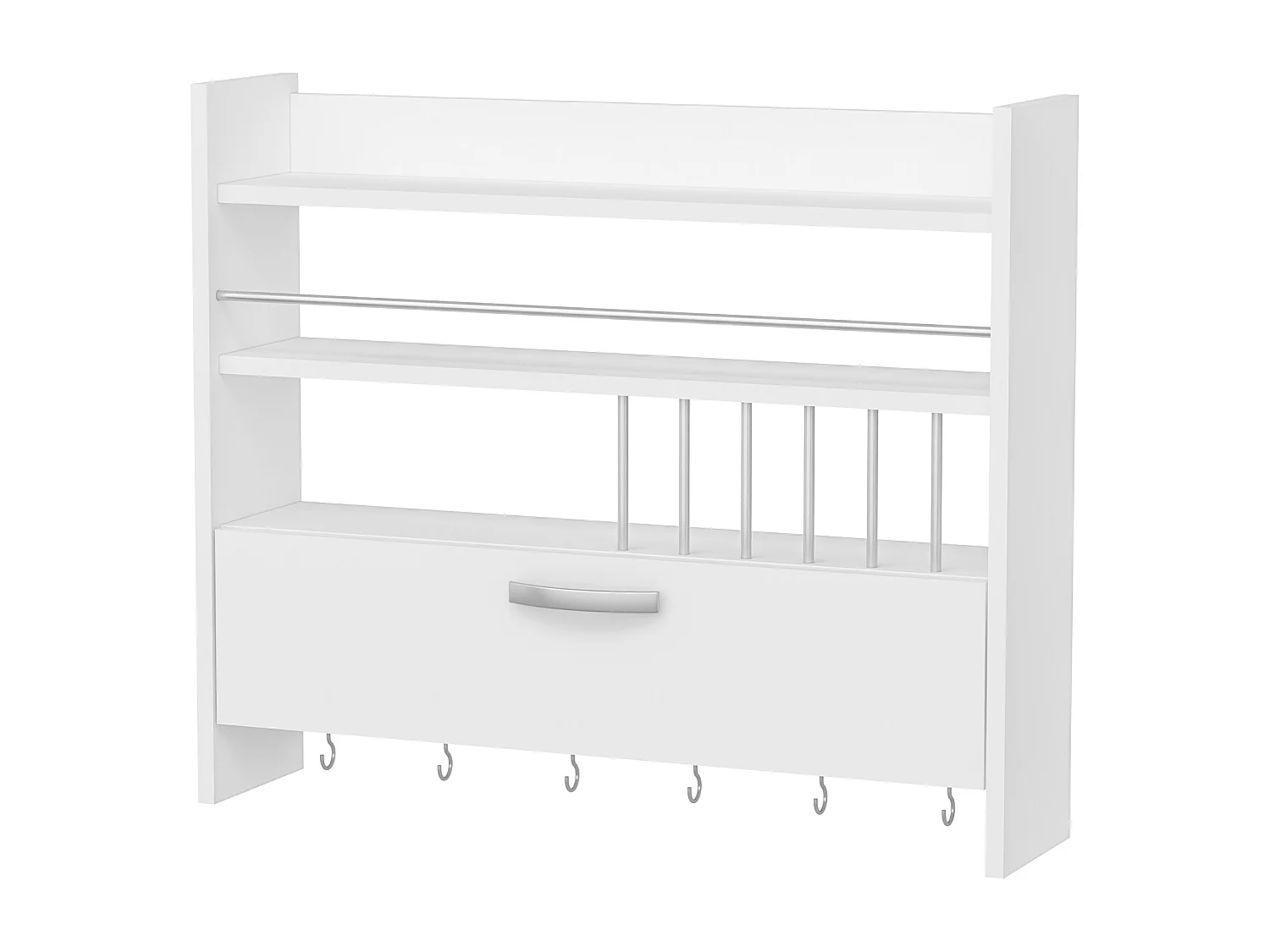 Etagère PERSEPHONE- Blanc, 72x19,6x85