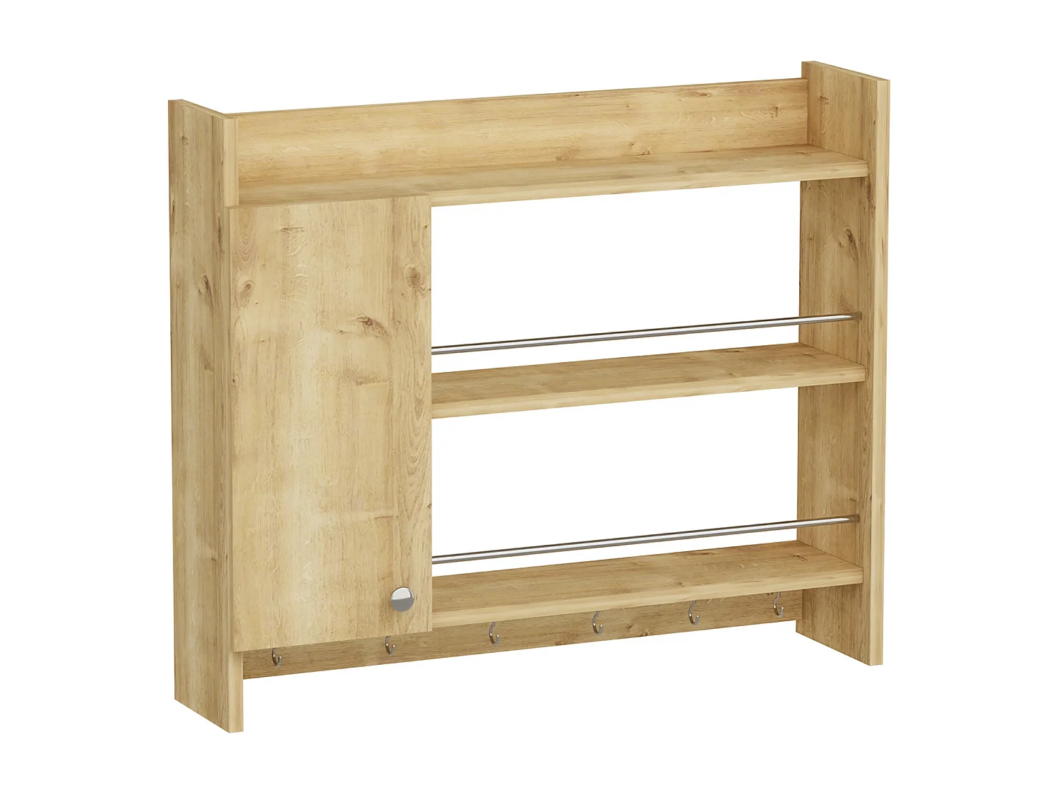 Półka kuchenna DIONYSOS - jasny naturalny kolor, 72x19,6x85