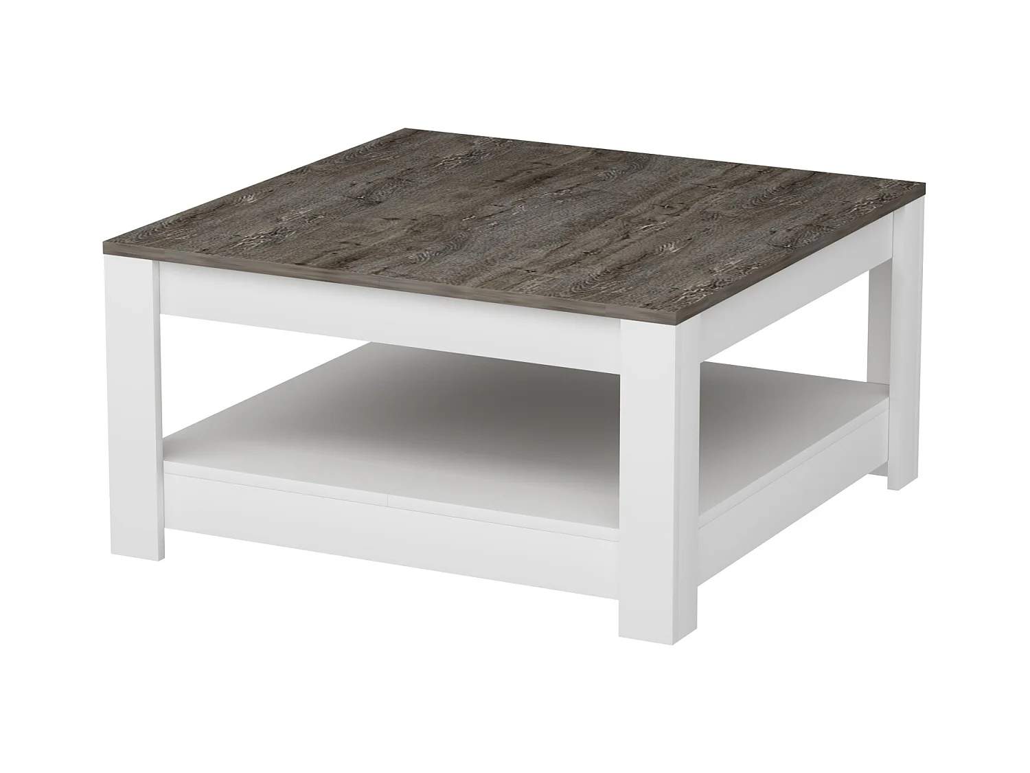 Couchtisch ATHENA- Weiß, 89x46x89