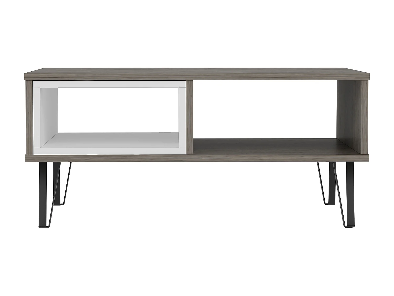 Salontafel MENDOZ- naturel donker, 90x41,1x60