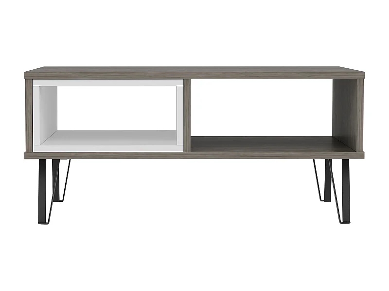 Salontafel MENDOZ- naturel donker, 90x41,1x60