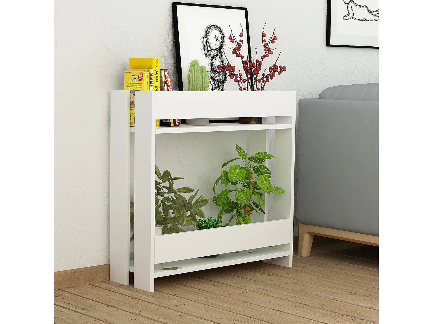 Pflanzenständer Massi- White, 72 x 75 x 25