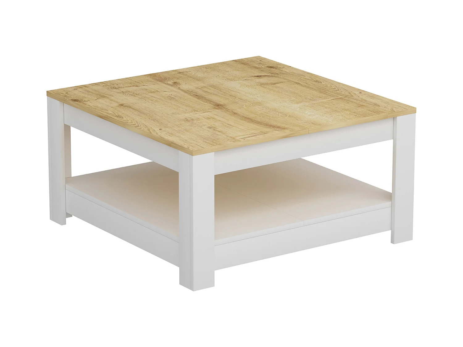 Couchtisch ATHENA- Weiß, 89x46x89