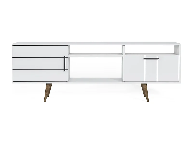 TV-Schrank TERMINI- Weiß, 64x180x37