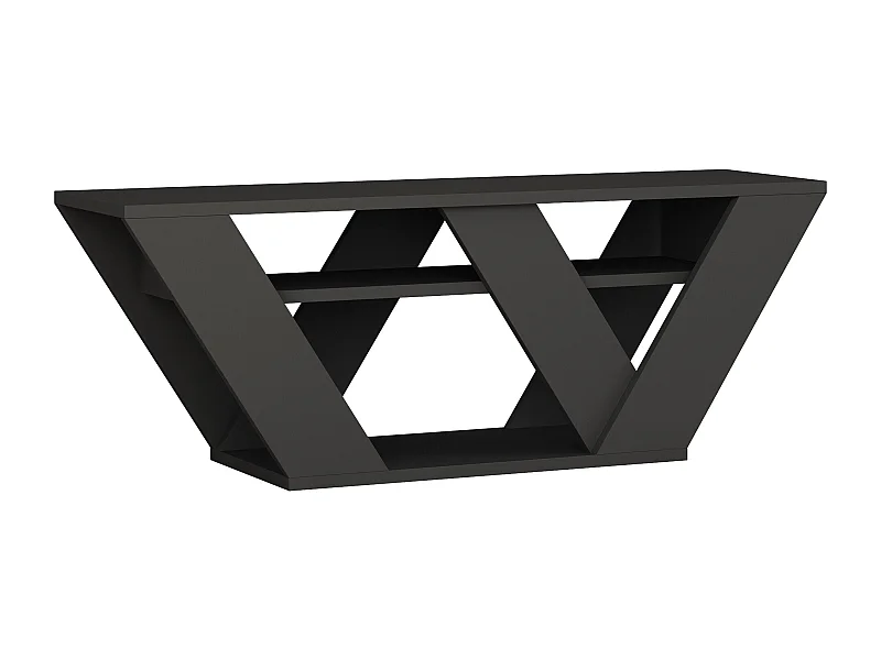 Tavolo TV PIPRALLA - grigio antracite, 30x110x40