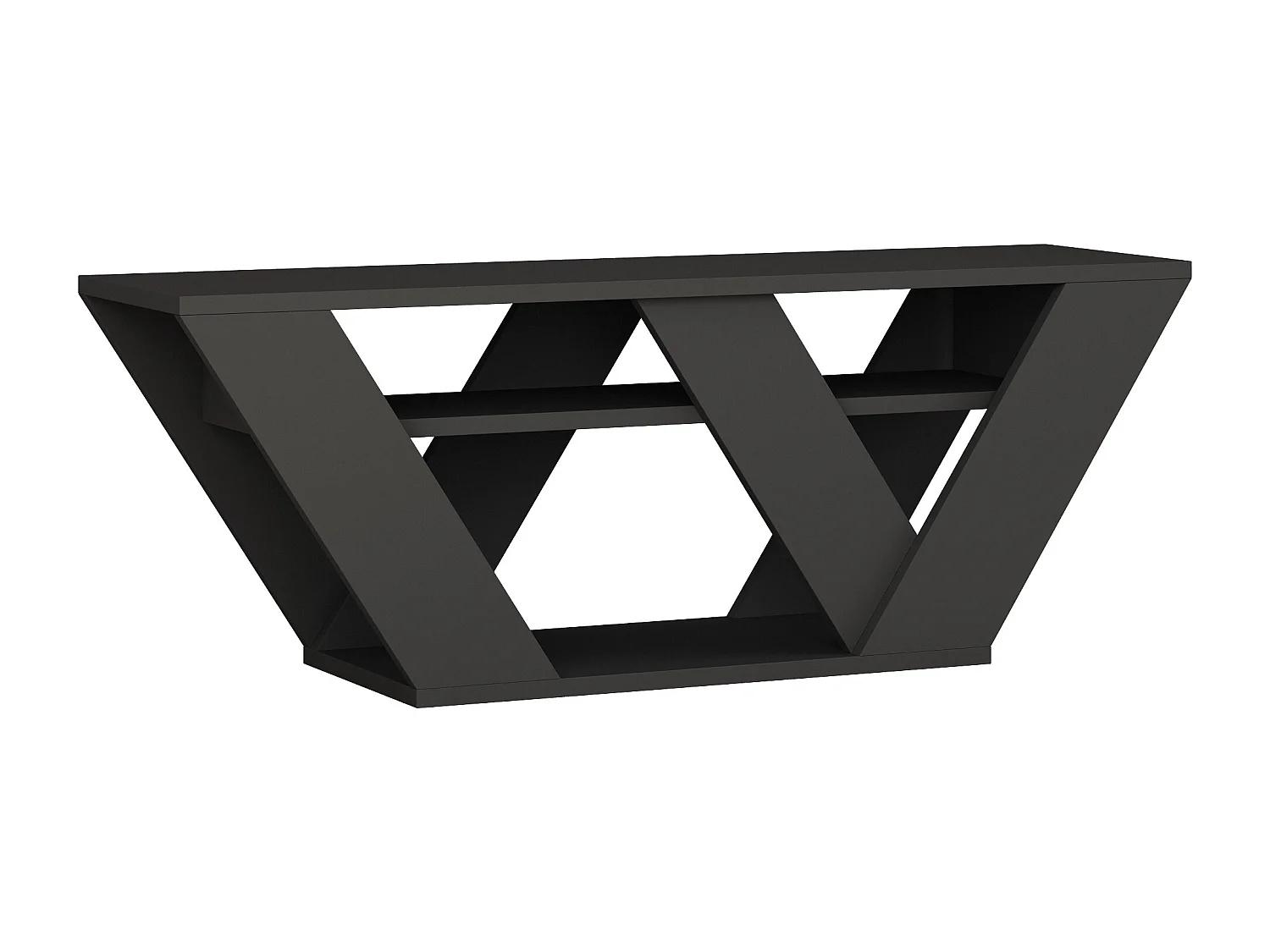 Table TV PIPRALLA - gris anthracite, 30x110x40