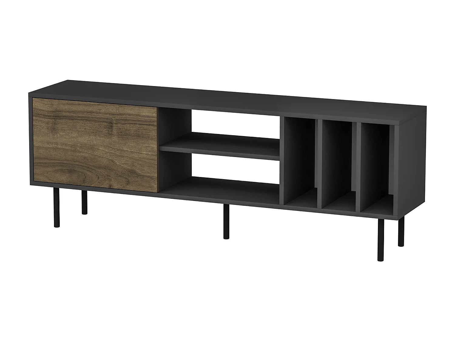 Mobile porta tv PIETRA-marrone, 58x160x35