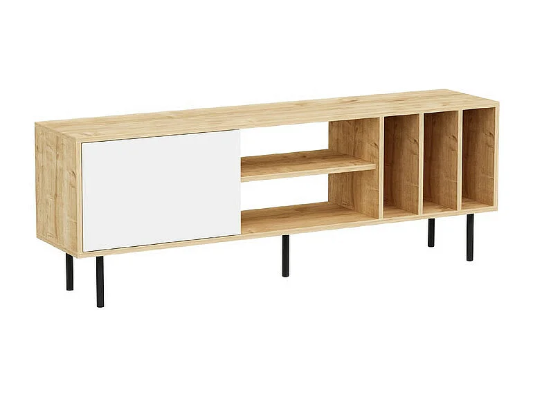 TV-meubel HERA - wit eiken, 57x160x35