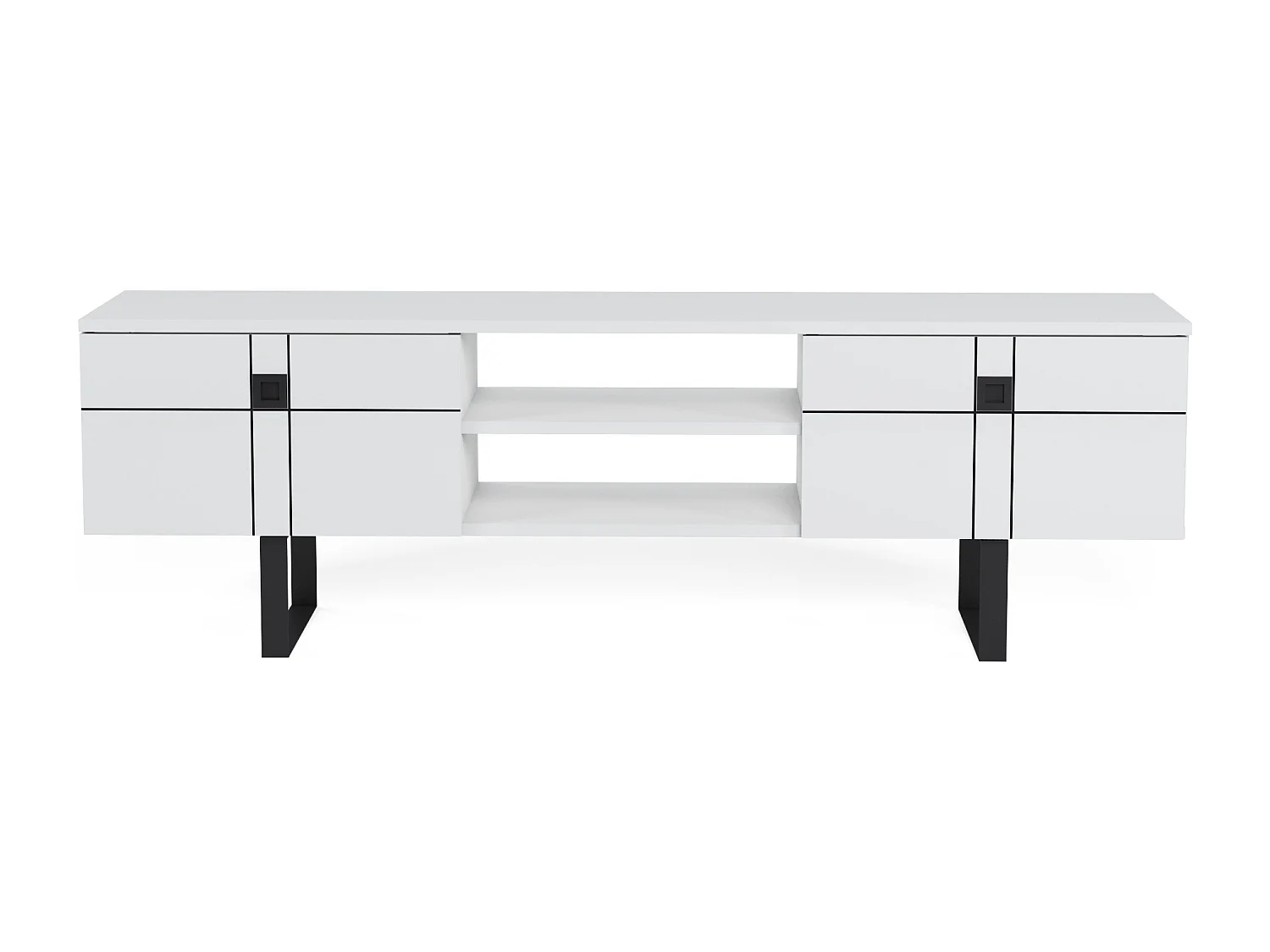 Mobile TV PAULO- bianco, 51x160x35